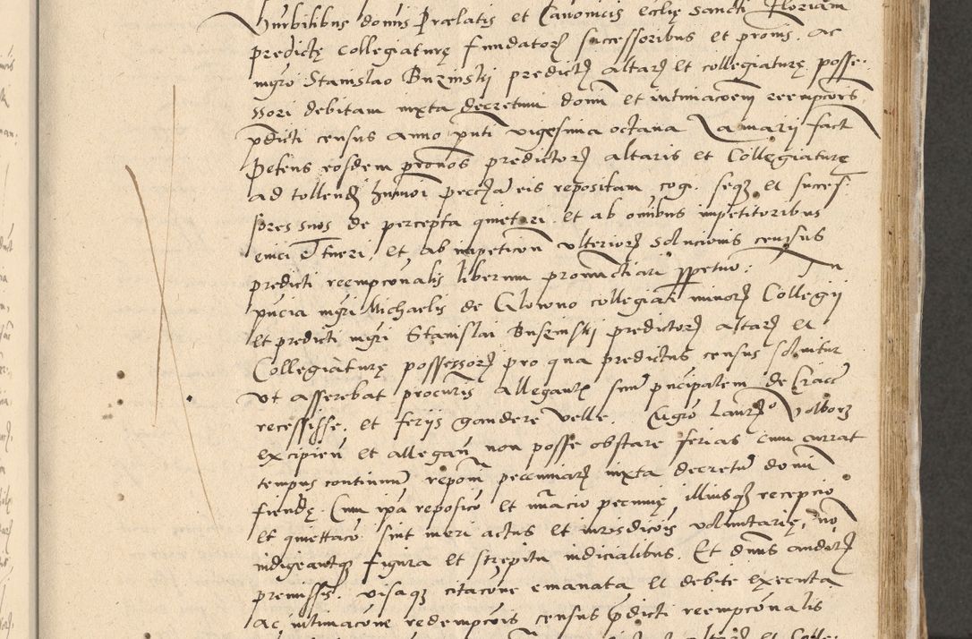 Zdjęcie nr 38 dla obiektu archiwalnego: Acta actorum causarum, sentenciarum et obligationum coram reverendo patre domino Paulo Crassowski Warscheviensi et Omnium Sanctorum preposito, canonico et officiali in spiritualibus generali Cracoviensi ad annum Domini millesimum quingentesimum quadragesimum primum, cuius indicio est quatuor decima, pontificatu (sic!) sanctissimi in Christo patris et domini nostri domini Pauli divina providencia pape tercii,, anno septimo, a die ac mense infrascriptis feliciter continuantur