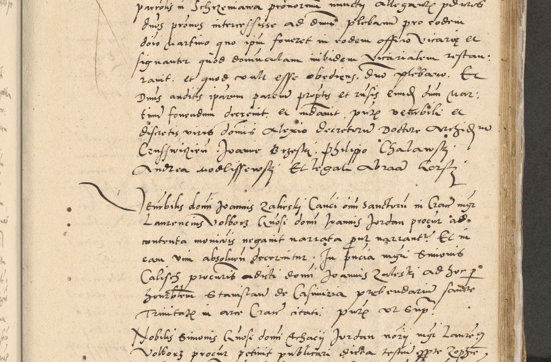 Zdjęcie nr 36 dla obiektu archiwalnego: Acta actorum causarum, sentenciarum et obligationum coram reverendo patre domino Paulo Crassowski Warscheviensi et Omnium Sanctorum preposito, canonico et officiali in spiritualibus generali Cracoviensi ad annum Domini millesimum quingentesimum quadragesimum primum, cuius indicio est quatuor decima, pontificatu (sic!) sanctissimi in Christo patris et domini nostri domini Pauli divina providencia pape tercii,, anno septimo, a die ac mense infrascriptis feliciter continuantur