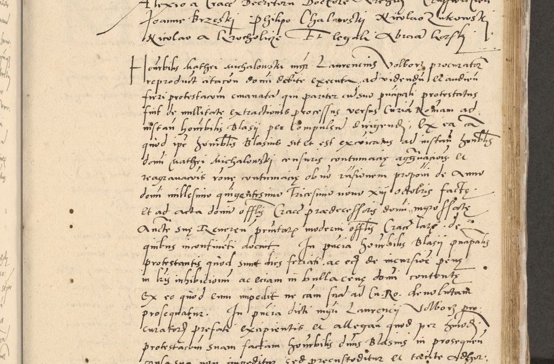 Zdjęcie nr 30 dla obiektu archiwalnego: Acta actorum causarum, sentenciarum et obligationum coram reverendo patre domino Paulo Crassowski Warscheviensi et Omnium Sanctorum preposito, canonico et officiali in spiritualibus generali Cracoviensi ad annum Domini millesimum quingentesimum quadragesimum primum, cuius indicio est quatuor decima, pontificatu (sic!) sanctissimi in Christo patris et domini nostri domini Pauli divina providencia pape tercii,, anno septimo, a die ac mense infrascriptis feliciter continuantur