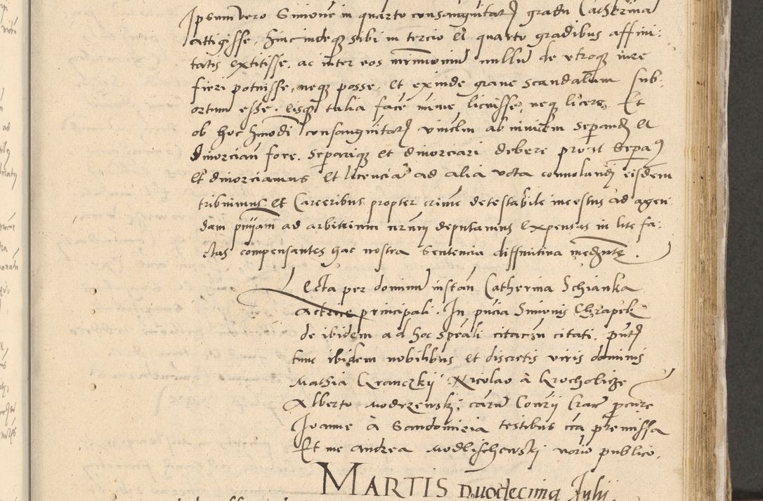 Zdjęcie nr 26 dla obiektu archiwalnego: Acta actorum causarum, sentenciarum et obligationum coram reverendo patre domino Paulo Crassowski Warscheviensi et Omnium Sanctorum preposito, canonico et officiali in spiritualibus generali Cracoviensi ad annum Domini millesimum quingentesimum quadragesimum primum, cuius indicio est quatuor decima, pontificatu (sic!) sanctissimi in Christo patris et domini nostri domini Pauli divina providencia pape tercii,, anno septimo, a die ac mense infrascriptis feliciter continuantur