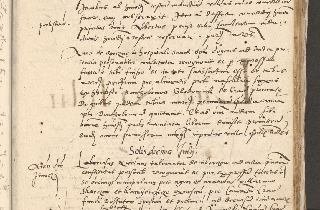 Zdjęcie nr 18 dla obiektu archiwalnego: Acta actorum causarum, sentenciarum et obligationum coram reverendo patre domino Paulo Crassowski Warscheviensi et Omnium Sanctorum preposito, canonico et officiali in spiritualibus generali Cracoviensi ad annum Domini millesimum quingentesimum quadragesimum primum, cuius indicio est quatuor decima, pontificatu (sic!) sanctissimi in Christo patris et domini nostri domini Pauli divina providencia pape tercii,, anno septimo, a die ac mense infrascriptis feliciter continuantur