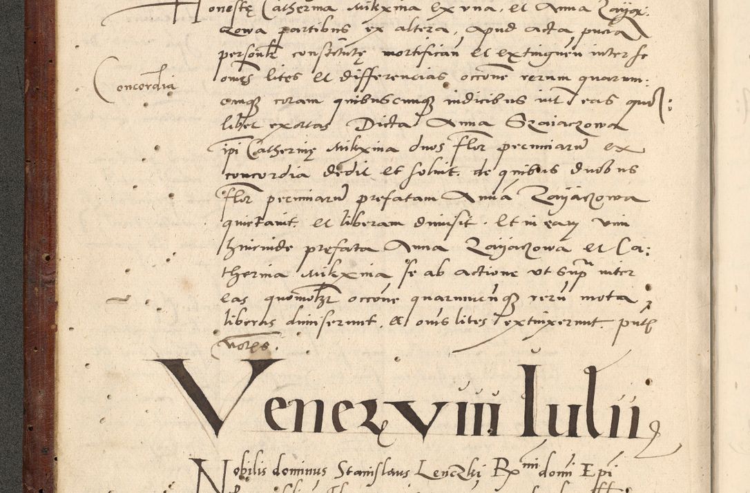 Zdjęcie nr 15 dla obiektu archiwalnego: Acta actorum causarum, sentenciarum et obligationum coram reverendo patre domino Paulo Crassowski Warscheviensi et Omnium Sanctorum preposito, canonico et officiali in spiritualibus generali Cracoviensi ad annum Domini millesimum quingentesimum quadragesimum primum, cuius indicio est quatuor decima, pontificatu (sic!) sanctissimi in Christo patris et domini nostri domini Pauli divina providencia pape tercii,, anno septimo, a die ac mense infrascriptis feliciter continuantur