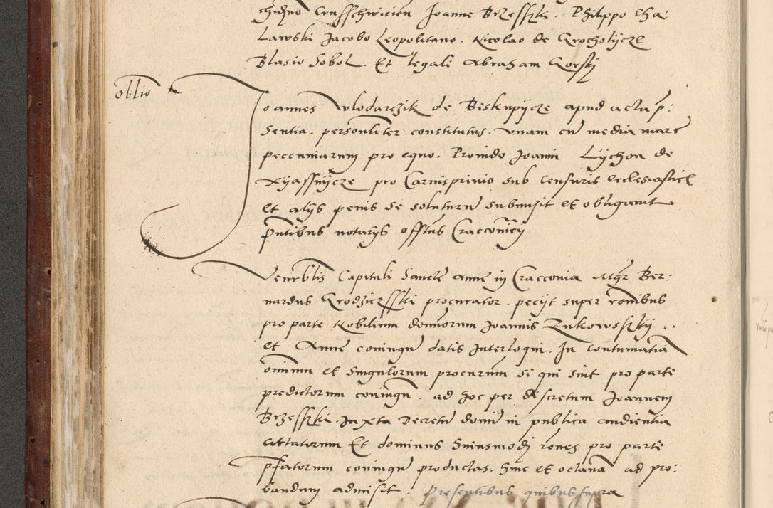 Zdjęcie nr 209 dla obiektu archiwalnego: Acta actorum causarum, sentenciarum et obligationum coram reverendo patre domino Paulo Crassowski Warscheviensi et Omnium Sanctorum preposito, canonico et officiali in spiritualibus generali Cracoviensi ad annum Domini millesimum quingentesimum quadragesimum primum, cuius indicio est quatuor decima, pontificatu (sic!) sanctissimi in Christo patris et domini nostri domini Pauli divina providencia pape tercii,, anno septimo, a die ac mense infrascriptis feliciter continuantur