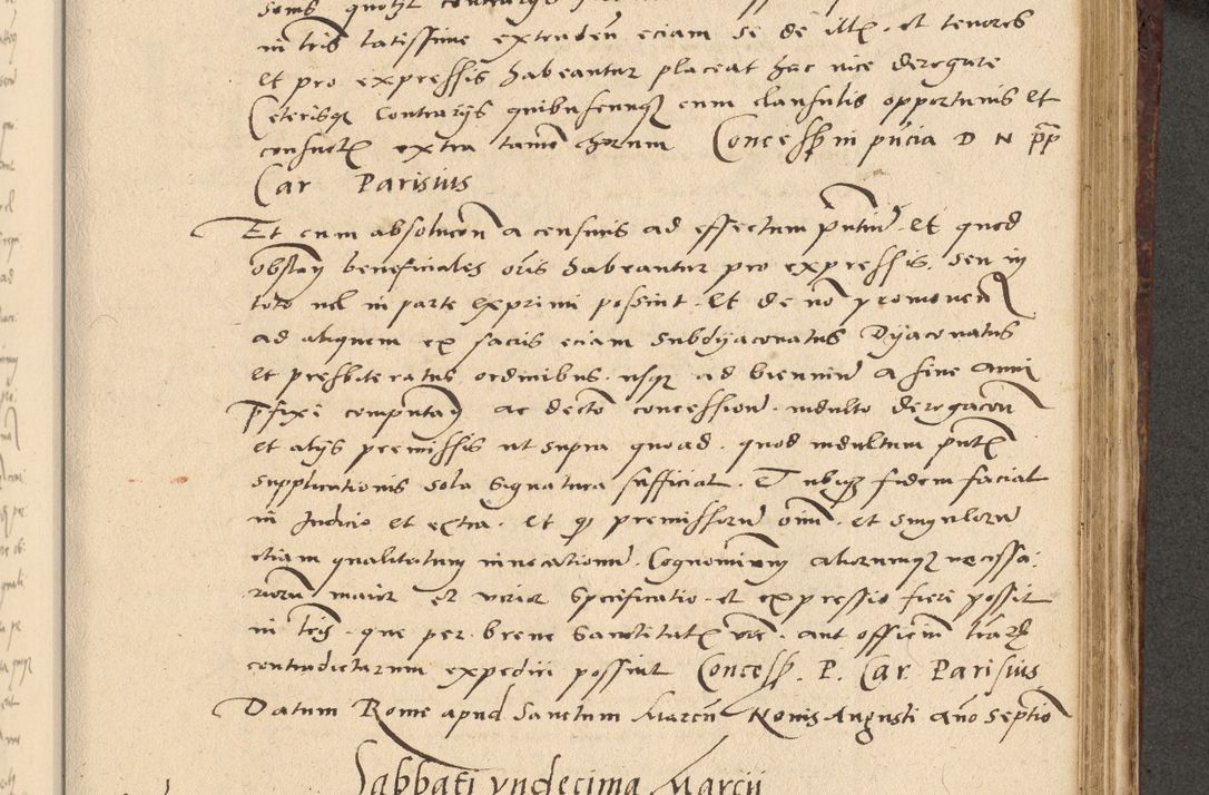 Zdjęcie nr 402 dla obiektu archiwalnego: Acta actorum causarum, sentenciarum et obligationum coram reverendo patre domino Paulo Crassowski Warscheviensi et Omnium Sanctorum preposito, canonico et officiali in spiritualibus generali Cracoviensi ad annum Domini millesimum quingentesimum quadragesimum primum, cuius indicio est quatuor decima, pontificatu (sic!) sanctissimi in Christo patris et domini nostri domini Pauli divina providencia pape tercii,, anno septimo, a die ac mense infrascriptis feliciter continuantur