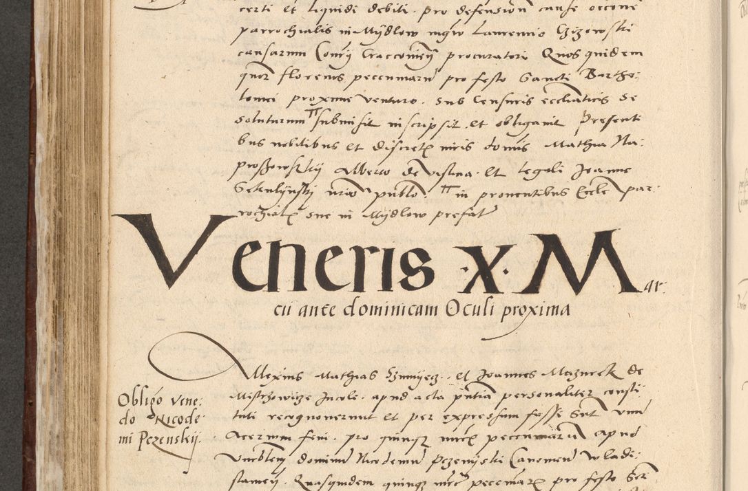 Zdjęcie nr 395 dla obiektu archiwalnego: Acta actorum causarum, sentenciarum et obligationum coram reverendo patre domino Paulo Crassowski Warscheviensi et Omnium Sanctorum preposito, canonico et officiali in spiritualibus generali Cracoviensi ad annum Domini millesimum quingentesimum quadragesimum primum, cuius indicio est quatuor decima, pontificatu (sic!) sanctissimi in Christo patris et domini nostri domini Pauli divina providencia pape tercii,, anno septimo, a die ac mense infrascriptis feliciter continuantur