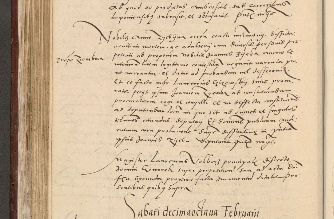 Zdjęcie nr 361 dla obiektu archiwalnego: Acta actorum causarum, sentenciarum et obligationum coram reverendo patre domino Paulo Crassowski Warscheviensi et Omnium Sanctorum preposito, canonico et officiali in spiritualibus generali Cracoviensi ad annum Domini millesimum quingentesimum quadragesimum primum, cuius indicio est quatuor decima, pontificatu (sic!) sanctissimi in Christo patris et domini nostri domini Pauli divina providencia pape tercii,, anno septimo, a die ac mense infrascriptis feliciter continuantur