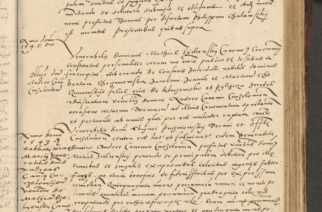 Zdjęcie nr 358 dla obiektu archiwalnego: Acta actorum causarum, sentenciarum et obligationum coram reverendo patre domino Paulo Crassowski Warscheviensi et Omnium Sanctorum preposito, canonico et officiali in spiritualibus generali Cracoviensi ad annum Domini millesimum quingentesimum quadragesimum primum, cuius indicio est quatuor decima, pontificatu (sic!) sanctissimi in Christo patris et domini nostri domini Pauli divina providencia pape tercii,, anno septimo, a die ac mense infrascriptis feliciter continuantur