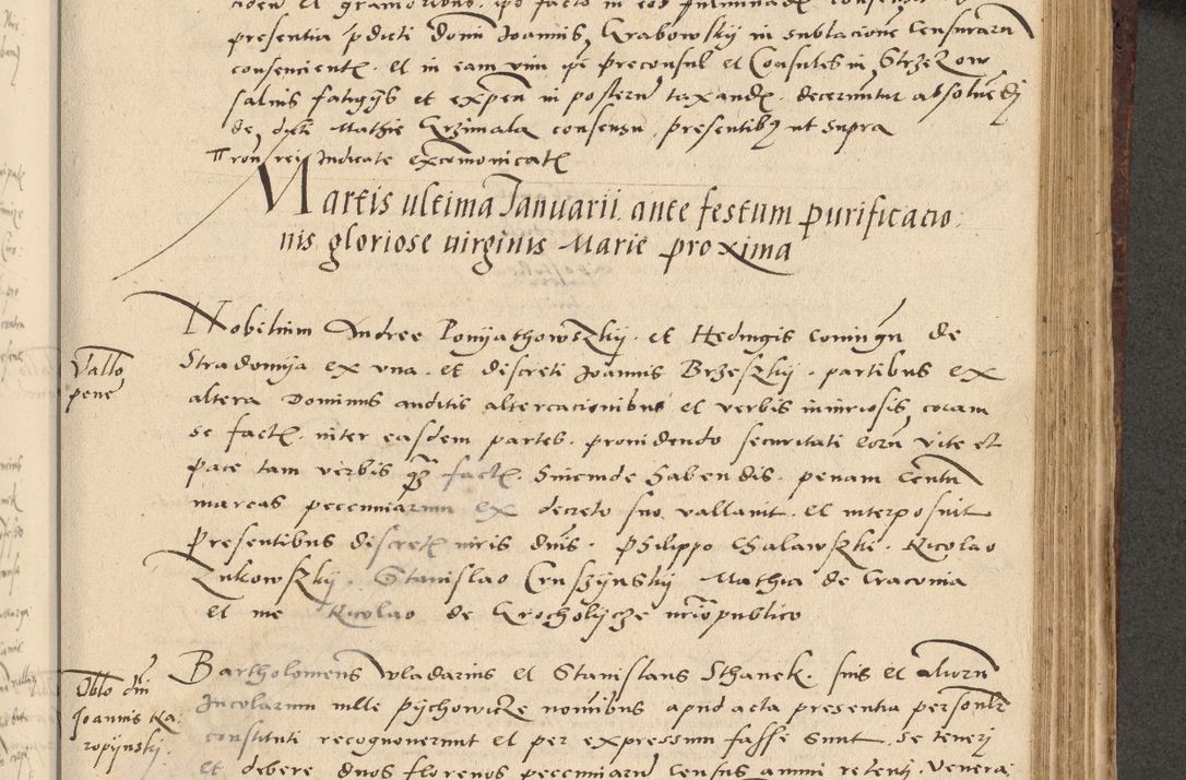 Zdjęcie nr 330 dla obiektu archiwalnego: Acta actorum causarum, sentenciarum et obligationum coram reverendo patre domino Paulo Crassowski Warscheviensi et Omnium Sanctorum preposito, canonico et officiali in spiritualibus generali Cracoviensi ad annum Domini millesimum quingentesimum quadragesimum primum, cuius indicio est quatuor decima, pontificatu (sic!) sanctissimi in Christo patris et domini nostri domini Pauli divina providencia pape tercii,, anno septimo, a die ac mense infrascriptis feliciter continuantur