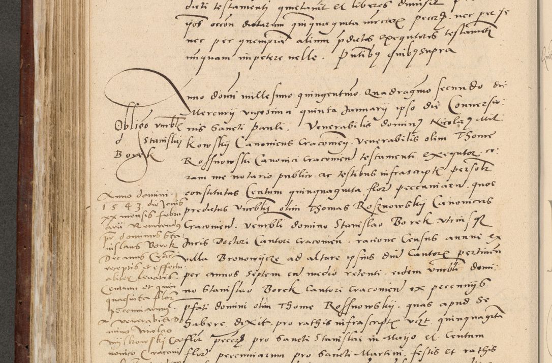 Zdjęcie nr 325 dla obiektu archiwalnego: Acta actorum causarum, sentenciarum et obligationum coram reverendo patre domino Paulo Crassowski Warscheviensi et Omnium Sanctorum preposito, canonico et officiali in spiritualibus generali Cracoviensi ad annum Domini millesimum quingentesimum quadragesimum primum, cuius indicio est quatuor decima, pontificatu (sic!) sanctissimi in Christo patris et domini nostri domini Pauli divina providencia pape tercii,, anno septimo, a die ac mense infrascriptis feliciter continuantur