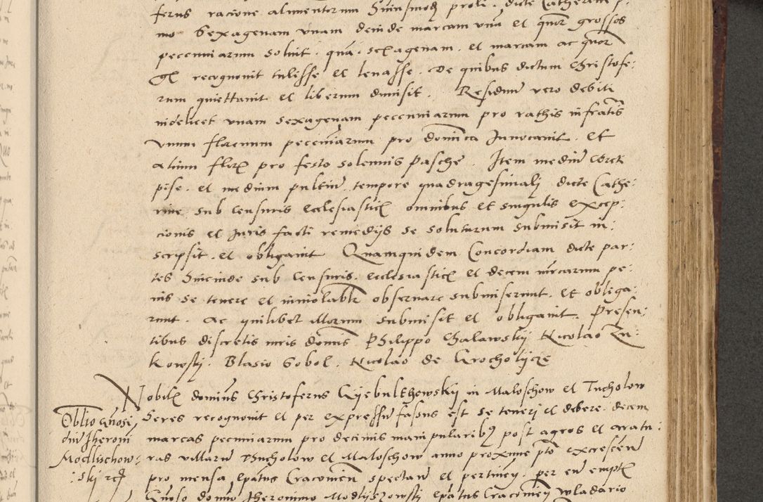 Zdjęcie nr 316 dla obiektu archiwalnego: Acta actorum causarum, sentenciarum et obligationum coram reverendo patre domino Paulo Crassowski Warscheviensi et Omnium Sanctorum preposito, canonico et officiali in spiritualibus generali Cracoviensi ad annum Domini millesimum quingentesimum quadragesimum primum, cuius indicio est quatuor decima, pontificatu (sic!) sanctissimi in Christo patris et domini nostri domini Pauli divina providencia pape tercii,, anno septimo, a die ac mense infrascriptis feliciter continuantur