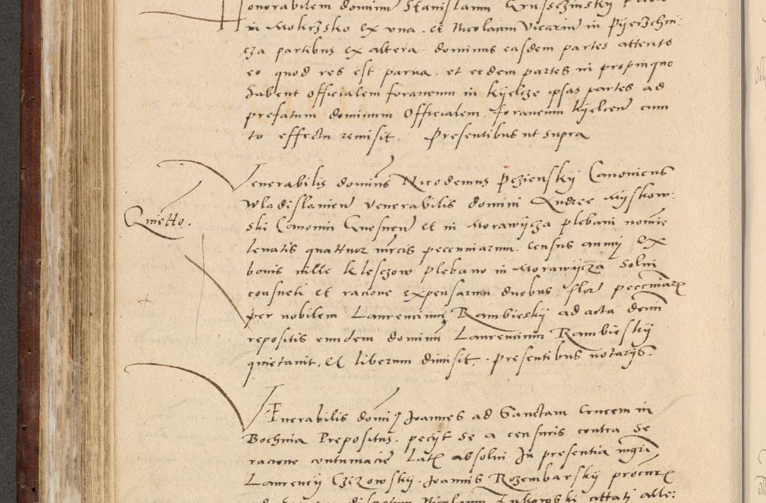 Zdjęcie nr 299 dla obiektu archiwalnego: Acta actorum causarum, sentenciarum et obligationum coram reverendo patre domino Paulo Crassowski Warscheviensi et Omnium Sanctorum preposito, canonico et officiali in spiritualibus generali Cracoviensi ad annum Domini millesimum quingentesimum quadragesimum primum, cuius indicio est quatuor decima, pontificatu (sic!) sanctissimi in Christo patris et domini nostri domini Pauli divina providencia pape tercii,, anno septimo, a die ac mense infrascriptis feliciter continuantur