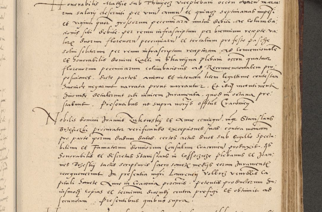 Zdjęcie nr 294 dla obiektu archiwalnego: Acta actorum causarum, sentenciarum et obligationum coram reverendo patre domino Paulo Crassowski Warscheviensi et Omnium Sanctorum preposito, canonico et officiali in spiritualibus generali Cracoviensi ad annum Domini millesimum quingentesimum quadragesimum primum, cuius indicio est quatuor decima, pontificatu (sic!) sanctissimi in Christo patris et domini nostri domini Pauli divina providencia pape tercii,, anno septimo, a die ac mense infrascriptis feliciter continuantur
