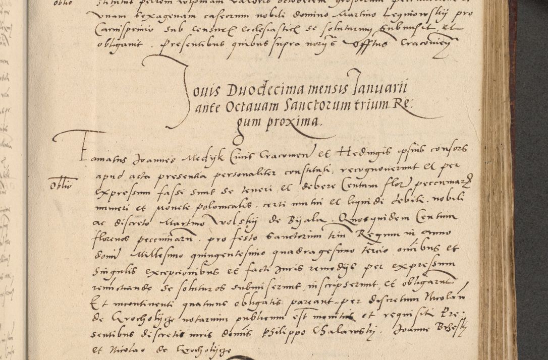 Zdjęcie nr 290 dla obiektu archiwalnego: Acta actorum causarum, sentenciarum et obligationum coram reverendo patre domino Paulo Crassowski Warscheviensi et Omnium Sanctorum preposito, canonico et officiali in spiritualibus generali Cracoviensi ad annum Domini millesimum quingentesimum quadragesimum primum, cuius indicio est quatuor decima, pontificatu (sic!) sanctissimi in Christo patris et domini nostri domini Pauli divina providencia pape tercii,, anno septimo, a die ac mense infrascriptis feliciter continuantur