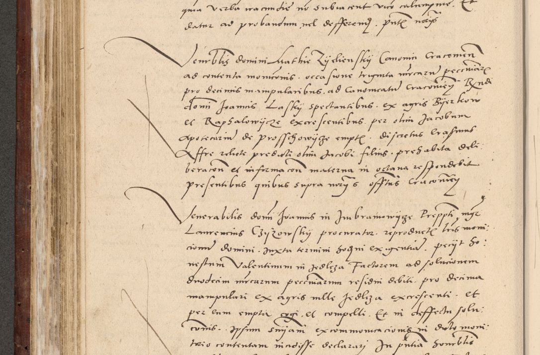 Zdjęcie nr 285 dla obiektu archiwalnego: Acta actorum causarum, sentenciarum et obligationum coram reverendo patre domino Paulo Crassowski Warscheviensi et Omnium Sanctorum preposito, canonico et officiali in spiritualibus generali Cracoviensi ad annum Domini millesimum quingentesimum quadragesimum primum, cuius indicio est quatuor decima, pontificatu (sic!) sanctissimi in Christo patris et domini nostri domini Pauli divina providencia pape tercii,, anno septimo, a die ac mense infrascriptis feliciter continuantur