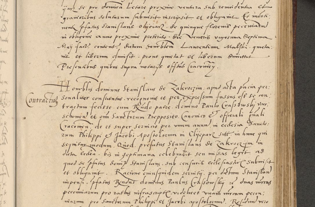Zdjęcie nr 266 dla obiektu archiwalnego: Acta actorum causarum, sentenciarum et obligationum coram reverendo patre domino Paulo Crassowski Warscheviensi et Omnium Sanctorum preposito, canonico et officiali in spiritualibus generali Cracoviensi ad annum Domini millesimum quingentesimum quadragesimum primum, cuius indicio est quatuor decima, pontificatu (sic!) sanctissimi in Christo patris et domini nostri domini Pauli divina providencia pape tercii,, anno septimo, a die ac mense infrascriptis feliciter continuantur