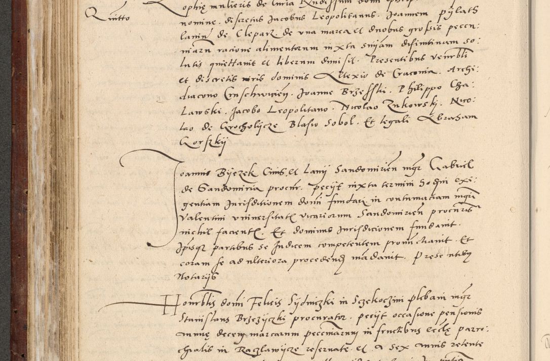 Zdjęcie nr 261 dla obiektu archiwalnego: Acta actorum causarum, sentenciarum et obligationum coram reverendo patre domino Paulo Crassowski Warscheviensi et Omnium Sanctorum preposito, canonico et officiali in spiritualibus generali Cracoviensi ad annum Domini millesimum quingentesimum quadragesimum primum, cuius indicio est quatuor decima, pontificatu (sic!) sanctissimi in Christo patris et domini nostri domini Pauli divina providencia pape tercii,, anno septimo, a die ac mense infrascriptis feliciter continuantur