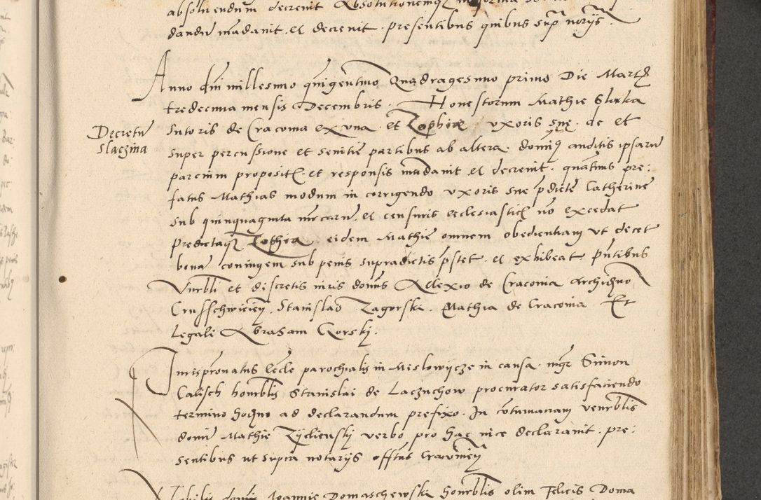 Zdjęcie nr 254 dla obiektu archiwalnego: Acta actorum causarum, sentenciarum et obligationum coram reverendo patre domino Paulo Crassowski Warscheviensi et Omnium Sanctorum preposito, canonico et officiali in spiritualibus generali Cracoviensi ad annum Domini millesimum quingentesimum quadragesimum primum, cuius indicio est quatuor decima, pontificatu (sic!) sanctissimi in Christo patris et domini nostri domini Pauli divina providencia pape tercii,, anno septimo, a die ac mense infrascriptis feliciter continuantur