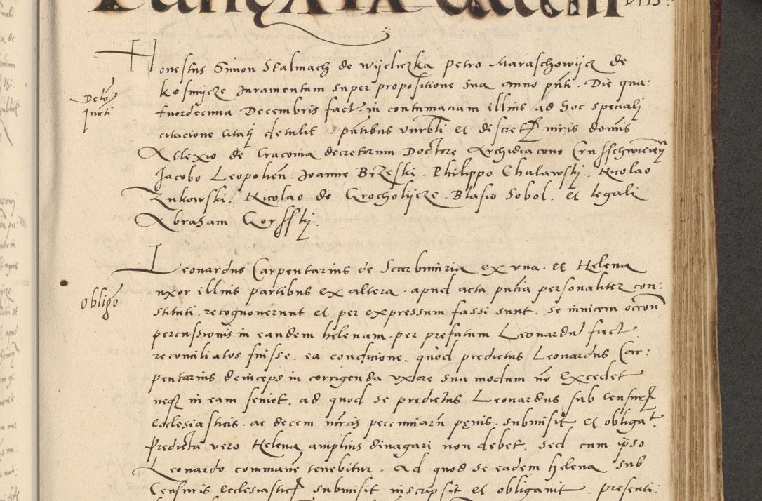 Zdjęcie nr 252 dla obiektu archiwalnego: Acta actorum causarum, sentenciarum et obligationum coram reverendo patre domino Paulo Crassowski Warscheviensi et Omnium Sanctorum preposito, canonico et officiali in spiritualibus generali Cracoviensi ad annum Domini millesimum quingentesimum quadragesimum primum, cuius indicio est quatuor decima, pontificatu (sic!) sanctissimi in Christo patris et domini nostri domini Pauli divina providencia pape tercii,, anno septimo, a die ac mense infrascriptis feliciter continuantur