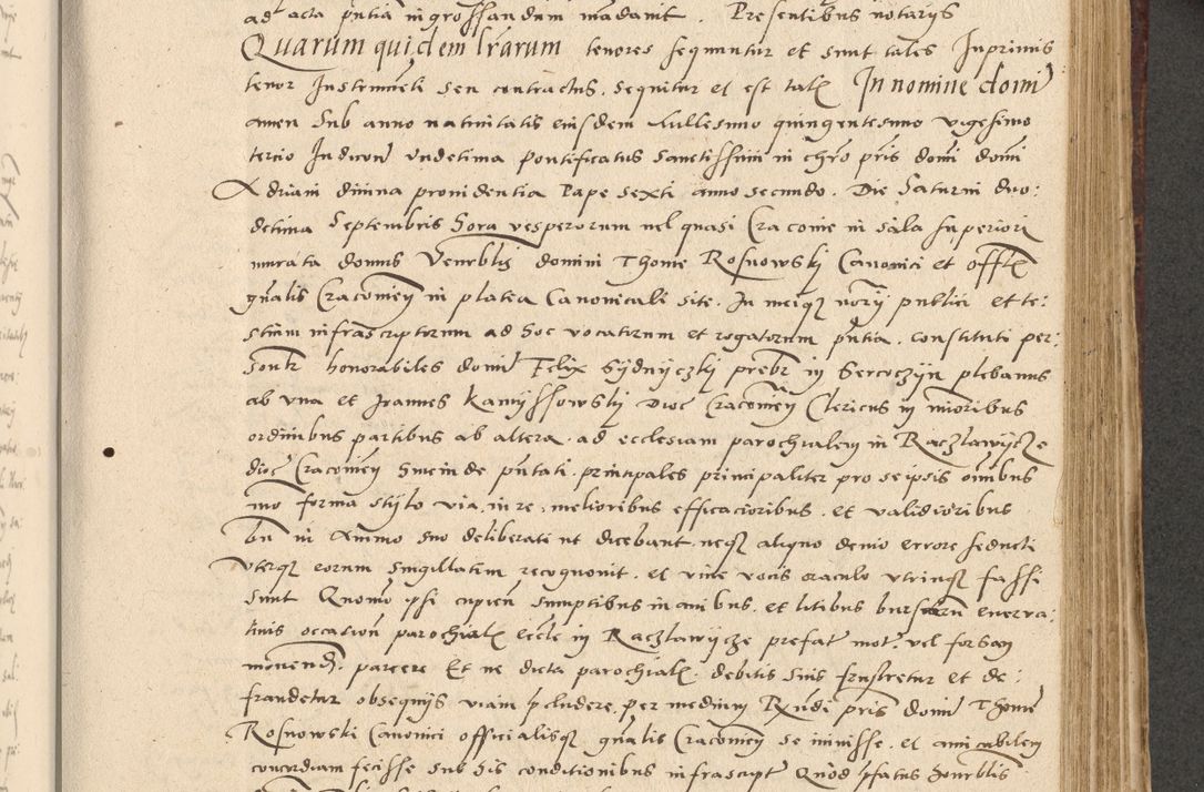 Zdjęcie nr 236 dla obiektu archiwalnego: Acta actorum causarum, sentenciarum et obligationum coram reverendo patre domino Paulo Crassowski Warscheviensi et Omnium Sanctorum preposito, canonico et officiali in spiritualibus generali Cracoviensi ad annum Domini millesimum quingentesimum quadragesimum primum, cuius indicio est quatuor decima, pontificatu (sic!) sanctissimi in Christo patris et domini nostri domini Pauli divina providencia pape tercii,, anno septimo, a die ac mense infrascriptis feliciter continuantur