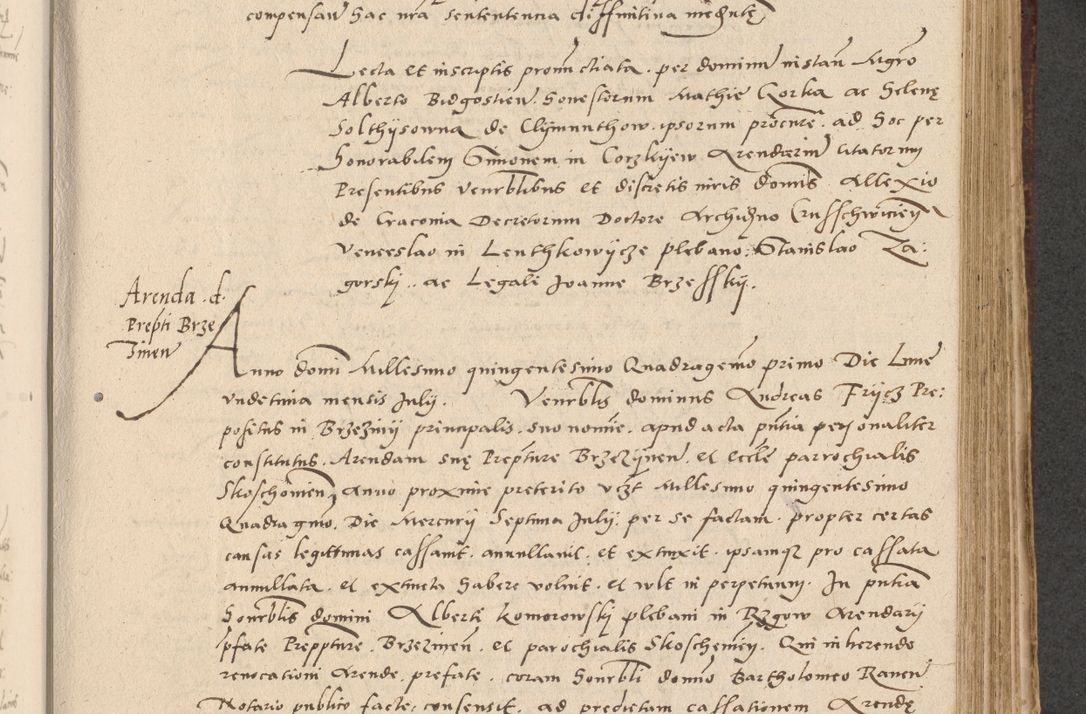 Zdjęcie nr 230 dla obiektu archiwalnego: Acta actorum causarum, sentenciarum et obligationum coram reverendo patre domino Paulo Crassowski Warscheviensi et Omnium Sanctorum preposito, canonico et officiali in spiritualibus generali Cracoviensi ad annum Domini millesimum quingentesimum quadragesimum primum, cuius indicio est quatuor decima, pontificatu (sic!) sanctissimi in Christo patris et domini nostri domini Pauli divina providencia pape tercii,, anno septimo, a die ac mense infrascriptis feliciter continuantur