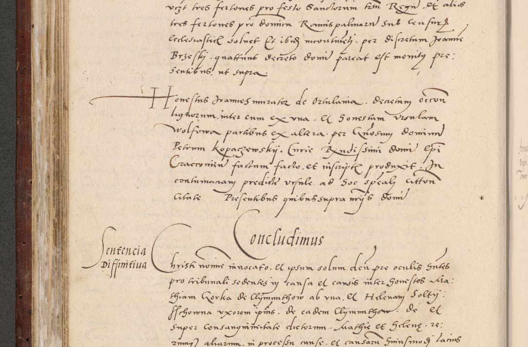 Zdjęcie nr 229 dla obiektu archiwalnego: Acta actorum causarum, sentenciarum et obligationum coram reverendo patre domino Paulo Crassowski Warscheviensi et Omnium Sanctorum preposito, canonico et officiali in spiritualibus generali Cracoviensi ad annum Domini millesimum quingentesimum quadragesimum primum, cuius indicio est quatuor decima, pontificatu (sic!) sanctissimi in Christo patris et domini nostri domini Pauli divina providencia pape tercii,, anno septimo, a die ac mense infrascriptis feliciter continuantur