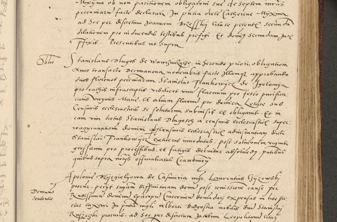 Zdjęcie nr 216 dla obiektu archiwalnego: Acta actorum causarum, sentenciarum et obligationum coram reverendo patre domino Paulo Crassowski Warscheviensi et Omnium Sanctorum preposito, canonico et officiali in spiritualibus generali Cracoviensi ad annum Domini millesimum quingentesimum quadragesimum primum, cuius indicio est quatuor decima, pontificatu (sic!) sanctissimi in Christo patris et domini nostri domini Pauli divina providencia pape tercii,, anno septimo, a die ac mense infrascriptis feliciter continuantur