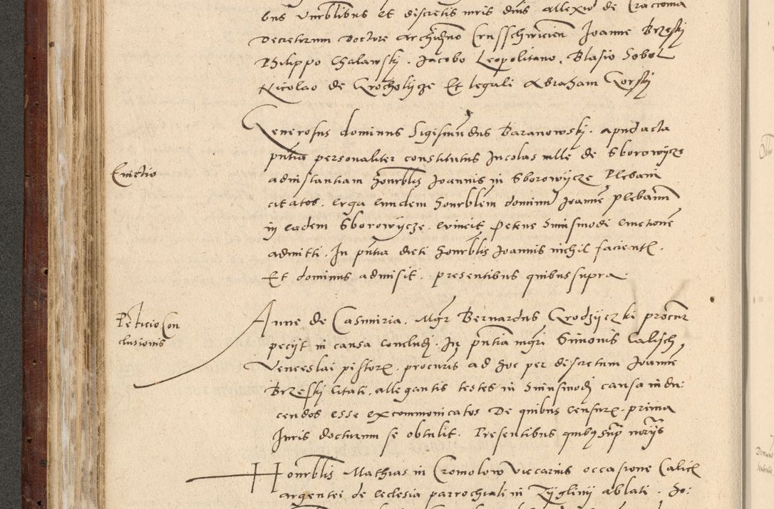 Zdjęcie nr 215 dla obiektu archiwalnego: Acta actorum causarum, sentenciarum et obligationum coram reverendo patre domino Paulo Crassowski Warscheviensi et Omnium Sanctorum preposito, canonico et officiali in spiritualibus generali Cracoviensi ad annum Domini millesimum quingentesimum quadragesimum primum, cuius indicio est quatuor decima, pontificatu (sic!) sanctissimi in Christo patris et domini nostri domini Pauli divina providencia pape tercii,, anno septimo, a die ac mense infrascriptis feliciter continuantur