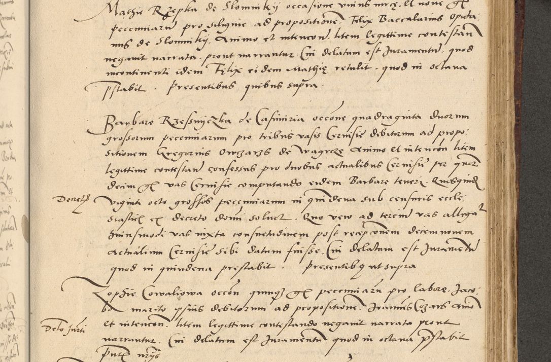 Zdjęcie nr 408 dla obiektu archiwalnego: Acta actorum causarum, sentenciarum et obligationum coram reverendo patre domino Paulo Crassowski Warscheviensi et Omnium Sanctorum preposito, canonico et officiali in spiritualibus generali Cracoviensi ad annum Domini millesimum quingentesimum quadragesimum primum, cuius indicio est quatuor decima, pontificatu (sic!) sanctissimi in Christo patris et domini nostri domini Pauli divina providencia pape tercii,, anno septimo, a die ac mense infrascriptis feliciter continuantur