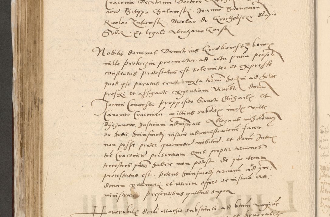 Zdjęcie nr 603 dla obiektu archiwalnego: Acta actorum causarum, sentenciarum et obligationum coram reverendo patre domino Paulo Crassowski Warscheviensi et Omnium Sanctorum preposito, canonico et officiali in spiritualibus generali Cracoviensi ad annum Domini millesimum quingentesimum quadragesimum primum, cuius indicio est quatuor decima, pontificatu (sic!) sanctissimi in Christo patris et domini nostri domini Pauli divina providencia pape tercii,, anno septimo, a die ac mense infrascriptis feliciter continuantur