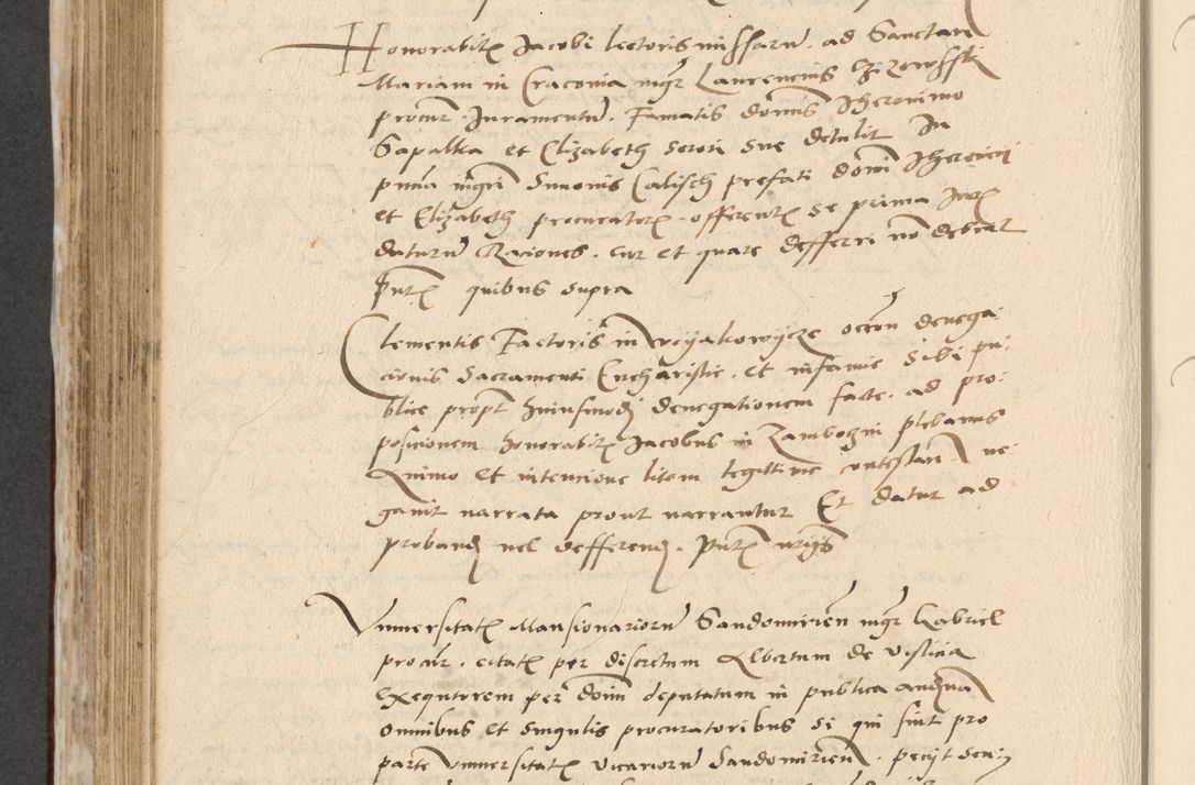 Zdjęcie nr 599 dla obiektu archiwalnego: Acta actorum causarum, sentenciarum et obligationum coram reverendo patre domino Paulo Crassowski Warscheviensi et Omnium Sanctorum preposito, canonico et officiali in spiritualibus generali Cracoviensi ad annum Domini millesimum quingentesimum quadragesimum primum, cuius indicio est quatuor decima, pontificatu (sic!) sanctissimi in Christo patris et domini nostri domini Pauli divina providencia pape tercii,, anno septimo, a die ac mense infrascriptis feliciter continuantur