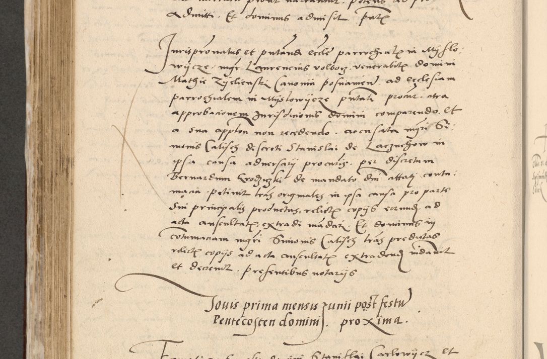 Zdjęcie nr 595 dla obiektu archiwalnego: Acta actorum causarum, sentenciarum et obligationum coram reverendo patre domino Paulo Crassowski Warscheviensi et Omnium Sanctorum preposito, canonico et officiali in spiritualibus generali Cracoviensi ad annum Domini millesimum quingentesimum quadragesimum primum, cuius indicio est quatuor decima, pontificatu (sic!) sanctissimi in Christo patris et domini nostri domini Pauli divina providencia pape tercii,, anno septimo, a die ac mense infrascriptis feliciter continuantur