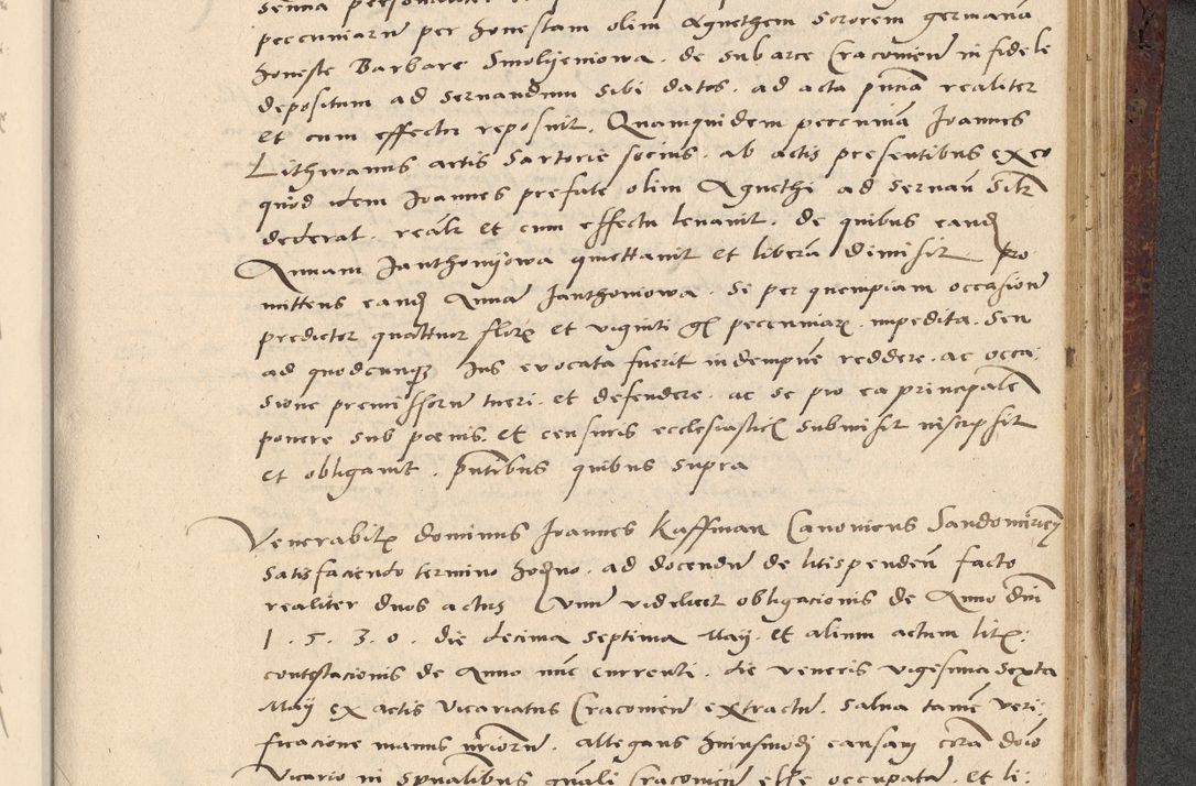 Zdjęcie nr 594 dla obiektu archiwalnego: Acta actorum causarum, sentenciarum et obligationum coram reverendo patre domino Paulo Crassowski Warscheviensi et Omnium Sanctorum preposito, canonico et officiali in spiritualibus generali Cracoviensi ad annum Domini millesimum quingentesimum quadragesimum primum, cuius indicio est quatuor decima, pontificatu (sic!) sanctissimi in Christo patris et domini nostri domini Pauli divina providencia pape tercii,, anno septimo, a die ac mense infrascriptis feliciter continuantur