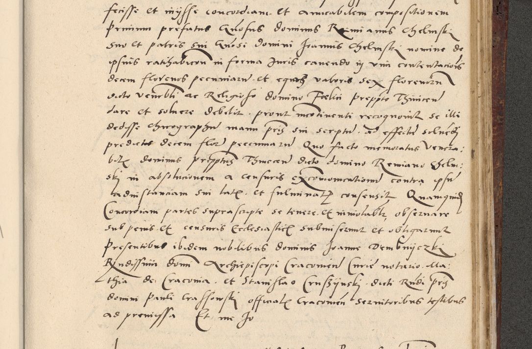 Zdjęcie nr 592 dla obiektu archiwalnego: Acta actorum causarum, sentenciarum et obligationum coram reverendo patre domino Paulo Crassowski Warscheviensi et Omnium Sanctorum preposito, canonico et officiali in spiritualibus generali Cracoviensi ad annum Domini millesimum quingentesimum quadragesimum primum, cuius indicio est quatuor decima, pontificatu (sic!) sanctissimi in Christo patris et domini nostri domini Pauli divina providencia pape tercii,, anno septimo, a die ac mense infrascriptis feliciter continuantur