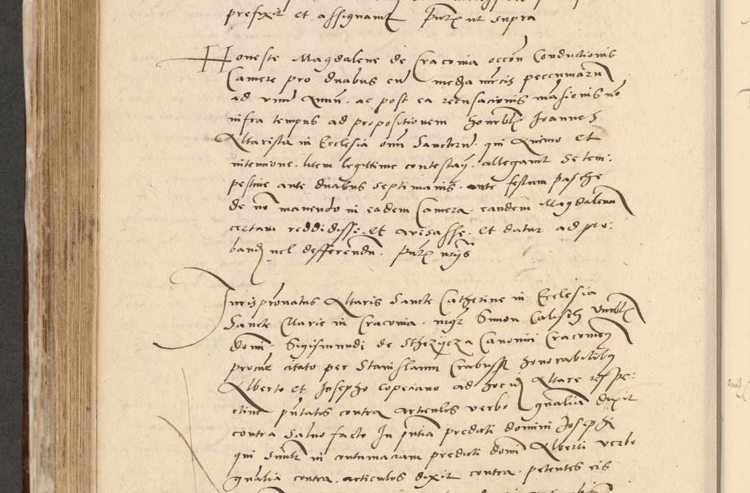 Zdjęcie nr 589 dla obiektu archiwalnego: Acta actorum causarum, sentenciarum et obligationum coram reverendo patre domino Paulo Crassowski Warscheviensi et Omnium Sanctorum preposito, canonico et officiali in spiritualibus generali Cracoviensi ad annum Domini millesimum quingentesimum quadragesimum primum, cuius indicio est quatuor decima, pontificatu (sic!) sanctissimi in Christo patris et domini nostri domini Pauli divina providencia pape tercii,, anno septimo, a die ac mense infrascriptis feliciter continuantur