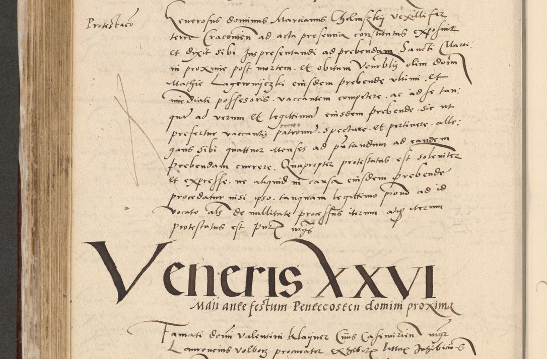 Zdjęcie nr 587 dla obiektu archiwalnego: Acta actorum causarum, sentenciarum et obligationum coram reverendo patre domino Paulo Crassowski Warscheviensi et Omnium Sanctorum preposito, canonico et officiali in spiritualibus generali Cracoviensi ad annum Domini millesimum quingentesimum quadragesimum primum, cuius indicio est quatuor decima, pontificatu (sic!) sanctissimi in Christo patris et domini nostri domini Pauli divina providencia pape tercii,, anno septimo, a die ac mense infrascriptis feliciter continuantur