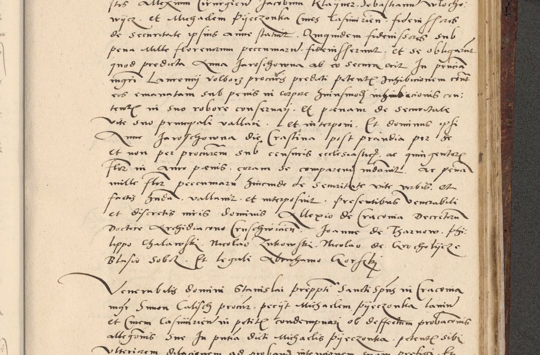 Zdjęcie nr 588 dla obiektu archiwalnego: Acta actorum causarum, sentenciarum et obligationum coram reverendo patre domino Paulo Crassowski Warscheviensi et Omnium Sanctorum preposito, canonico et officiali in spiritualibus generali Cracoviensi ad annum Domini millesimum quingentesimum quadragesimum primum, cuius indicio est quatuor decima, pontificatu (sic!) sanctissimi in Christo patris et domini nostri domini Pauli divina providencia pape tercii,, anno septimo, a die ac mense infrascriptis feliciter continuantur