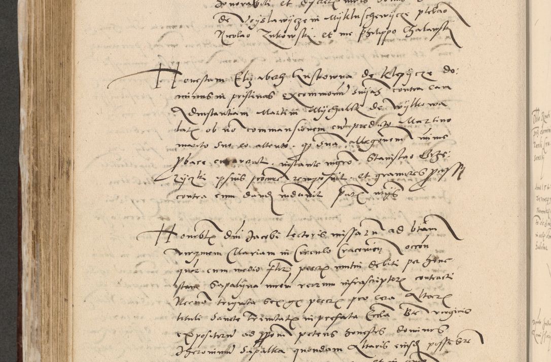 Zdjęcie nr 585 dla obiektu archiwalnego: Acta actorum causarum, sentenciarum et obligationum coram reverendo patre domino Paulo Crassowski Warscheviensi et Omnium Sanctorum preposito, canonico et officiali in spiritualibus generali Cracoviensi ad annum Domini millesimum quingentesimum quadragesimum primum, cuius indicio est quatuor decima, pontificatu (sic!) sanctissimi in Christo patris et domini nostri domini Pauli divina providencia pape tercii,, anno septimo, a die ac mense infrascriptis feliciter continuantur