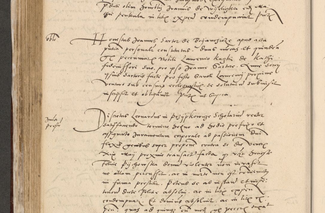 Zdjęcie nr 583 dla obiektu archiwalnego: Acta actorum causarum, sentenciarum et obligationum coram reverendo patre domino Paulo Crassowski Warscheviensi et Omnium Sanctorum preposito, canonico et officiali in spiritualibus generali Cracoviensi ad annum Domini millesimum quingentesimum quadragesimum primum, cuius indicio est quatuor decima, pontificatu (sic!) sanctissimi in Christo patris et domini nostri domini Pauli divina providencia pape tercii,, anno septimo, a die ac mense infrascriptis feliciter continuantur