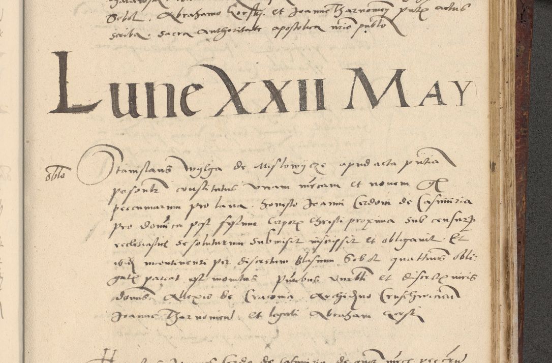 Zdjęcie nr 576 dla obiektu archiwalnego: Acta actorum causarum, sentenciarum et obligationum coram reverendo patre domino Paulo Crassowski Warscheviensi et Omnium Sanctorum preposito, canonico et officiali in spiritualibus generali Cracoviensi ad annum Domini millesimum quingentesimum quadragesimum primum, cuius indicio est quatuor decima, pontificatu (sic!) sanctissimi in Christo patris et domini nostri domini Pauli divina providencia pape tercii,, anno septimo, a die ac mense infrascriptis feliciter continuantur