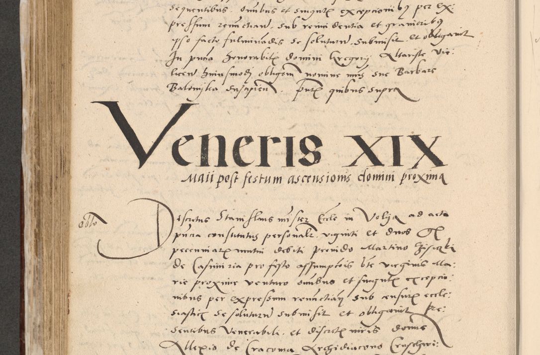 Zdjęcie nr 571 dla obiektu archiwalnego: Acta actorum causarum, sentenciarum et obligationum coram reverendo patre domino Paulo Crassowski Warscheviensi et Omnium Sanctorum preposito, canonico et officiali in spiritualibus generali Cracoviensi ad annum Domini millesimum quingentesimum quadragesimum primum, cuius indicio est quatuor decima, pontificatu (sic!) sanctissimi in Christo patris et domini nostri domini Pauli divina providencia pape tercii,, anno septimo, a die ac mense infrascriptis feliciter continuantur