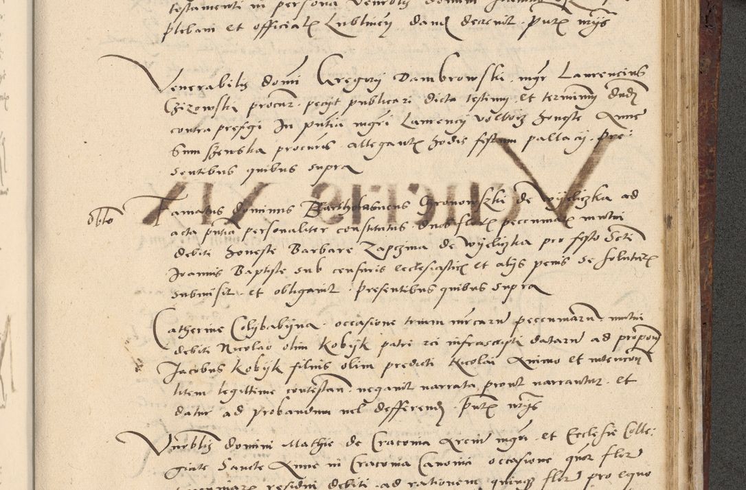 Zdjęcie nr 570 dla obiektu archiwalnego: Acta actorum causarum, sentenciarum et obligationum coram reverendo patre domino Paulo Crassowski Warscheviensi et Omnium Sanctorum preposito, canonico et officiali in spiritualibus generali Cracoviensi ad annum Domini millesimum quingentesimum quadragesimum primum, cuius indicio est quatuor decima, pontificatu (sic!) sanctissimi in Christo patris et domini nostri domini Pauli divina providencia pape tercii,, anno septimo, a die ac mense infrascriptis feliciter continuantur