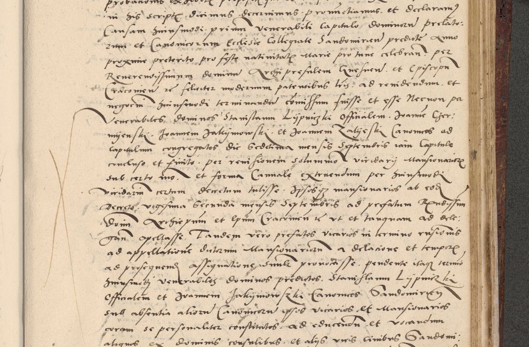 Zdjęcie nr 566 dla obiektu archiwalnego: Acta actorum causarum, sentenciarum et obligationum coram reverendo patre domino Paulo Crassowski Warscheviensi et Omnium Sanctorum preposito, canonico et officiali in spiritualibus generali Cracoviensi ad annum Domini millesimum quingentesimum quadragesimum primum, cuius indicio est quatuor decima, pontificatu (sic!) sanctissimi in Christo patris et domini nostri domini Pauli divina providencia pape tercii,, anno septimo, a die ac mense infrascriptis feliciter continuantur