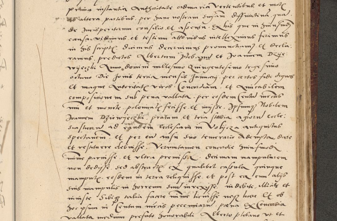 Zdjęcie nr 552 dla obiektu archiwalnego: Acta actorum causarum, sentenciarum et obligationum coram reverendo patre domino Paulo Crassowski Warscheviensi et Omnium Sanctorum preposito, canonico et officiali in spiritualibus generali Cracoviensi ad annum Domini millesimum quingentesimum quadragesimum primum, cuius indicio est quatuor decima, pontificatu (sic!) sanctissimi in Christo patris et domini nostri domini Pauli divina providencia pape tercii,, anno septimo, a die ac mense infrascriptis feliciter continuantur