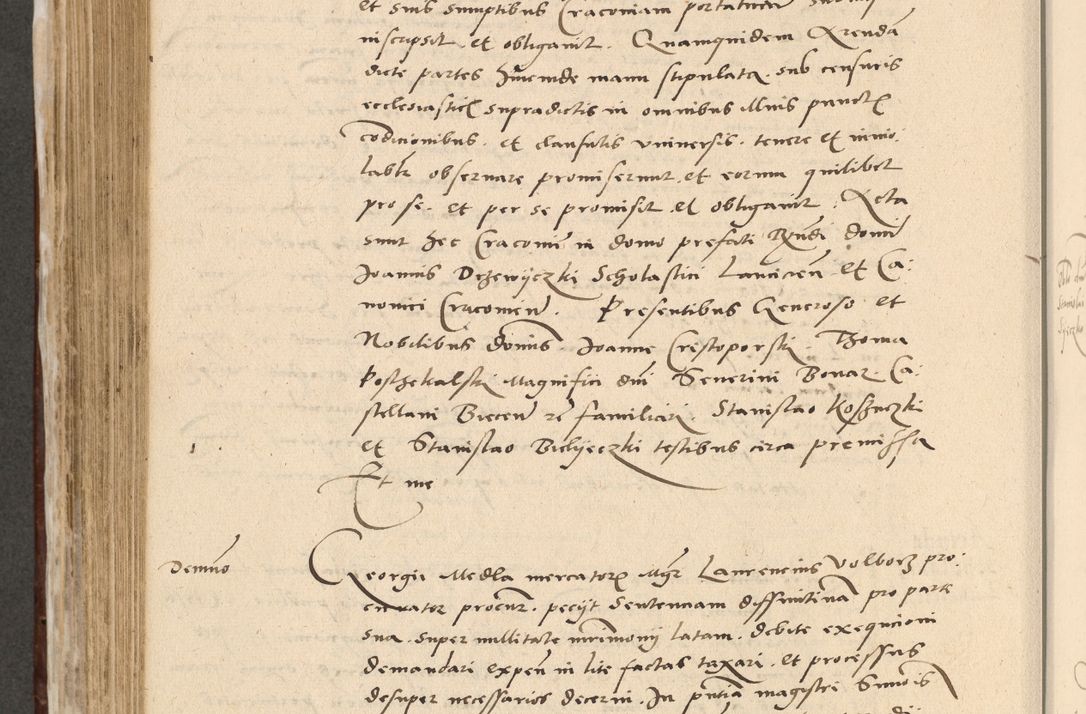 Zdjęcie nr 539 dla obiektu archiwalnego: Acta actorum causarum, sentenciarum et obligationum coram reverendo patre domino Paulo Crassowski Warscheviensi et Omnium Sanctorum preposito, canonico et officiali in spiritualibus generali Cracoviensi ad annum Domini millesimum quingentesimum quadragesimum primum, cuius indicio est quatuor decima, pontificatu (sic!) sanctissimi in Christo patris et domini nostri domini Pauli divina providencia pape tercii,, anno septimo, a die ac mense infrascriptis feliciter continuantur