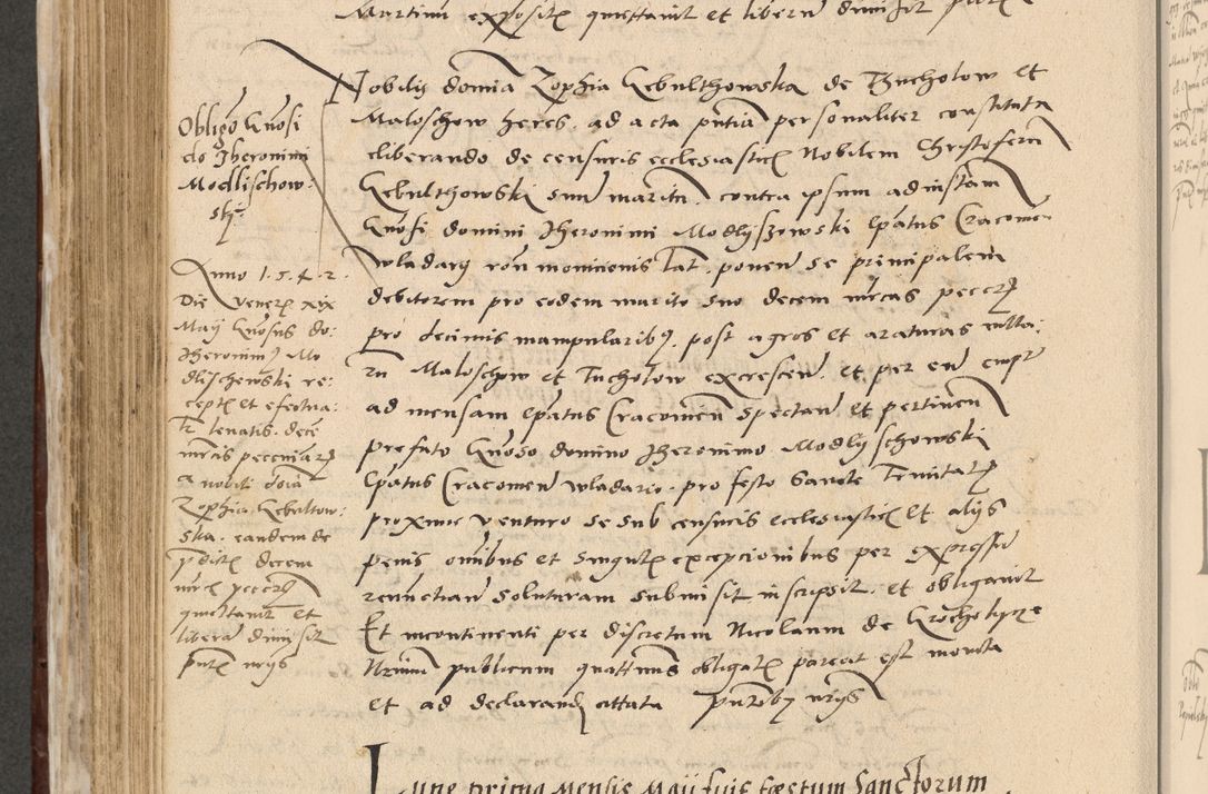 Zdjęcie nr 521 dla obiektu archiwalnego: Acta actorum causarum, sentenciarum et obligationum coram reverendo patre domino Paulo Crassowski Warscheviensi et Omnium Sanctorum preposito, canonico et officiali in spiritualibus generali Cracoviensi ad annum Domini millesimum quingentesimum quadragesimum primum, cuius indicio est quatuor decima, pontificatu (sic!) sanctissimi in Christo patris et domini nostri domini Pauli divina providencia pape tercii,, anno septimo, a die ac mense infrascriptis feliciter continuantur