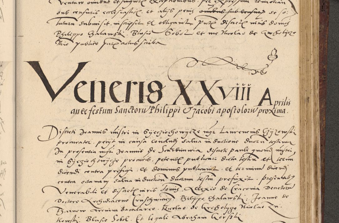 Zdjęcie nr 512 dla obiektu archiwalnego: Acta actorum causarum, sentenciarum et obligationum coram reverendo patre domino Paulo Crassowski Warscheviensi et Omnium Sanctorum preposito, canonico et officiali in spiritualibus generali Cracoviensi ad annum Domini millesimum quingentesimum quadragesimum primum, cuius indicio est quatuor decima, pontificatu (sic!) sanctissimi in Christo patris et domini nostri domini Pauli divina providencia pape tercii,, anno septimo, a die ac mense infrascriptis feliciter continuantur