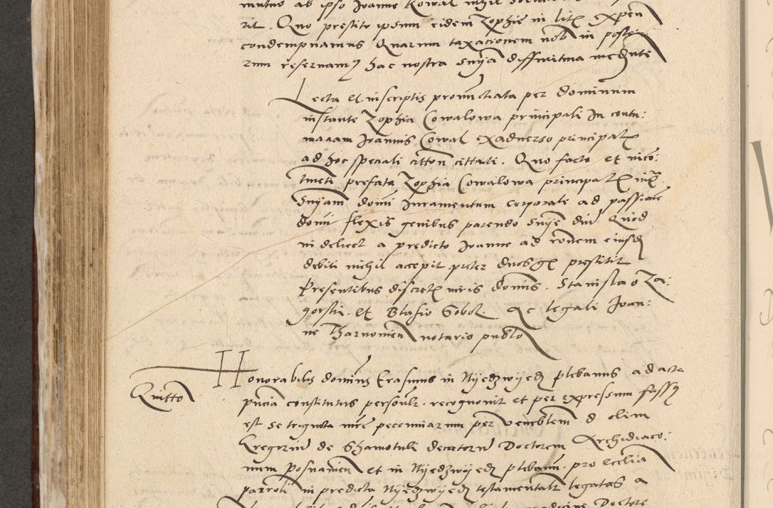 Zdjęcie nr 511 dla obiektu archiwalnego: Acta actorum causarum, sentenciarum et obligationum coram reverendo patre domino Paulo Crassowski Warscheviensi et Omnium Sanctorum preposito, canonico et officiali in spiritualibus generali Cracoviensi ad annum Domini millesimum quingentesimum quadragesimum primum, cuius indicio est quatuor decima, pontificatu (sic!) sanctissimi in Christo patris et domini nostri domini Pauli divina providencia pape tercii,, anno septimo, a die ac mense infrascriptis feliciter continuantur