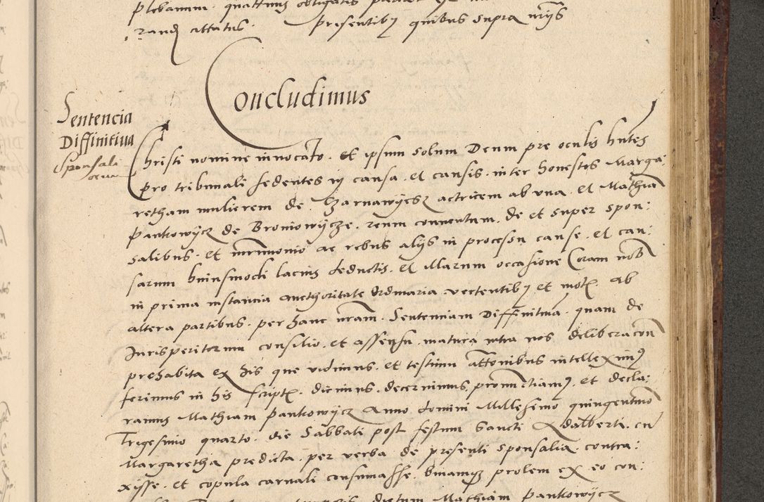 Zdjęcie nr 504 dla obiektu archiwalnego: Acta actorum causarum, sentenciarum et obligationum coram reverendo patre domino Paulo Crassowski Warscheviensi et Omnium Sanctorum preposito, canonico et officiali in spiritualibus generali Cracoviensi ad annum Domini millesimum quingentesimum quadragesimum primum, cuius indicio est quatuor decima, pontificatu (sic!) sanctissimi in Christo patris et domini nostri domini Pauli divina providencia pape tercii,, anno septimo, a die ac mense infrascriptis feliciter continuantur