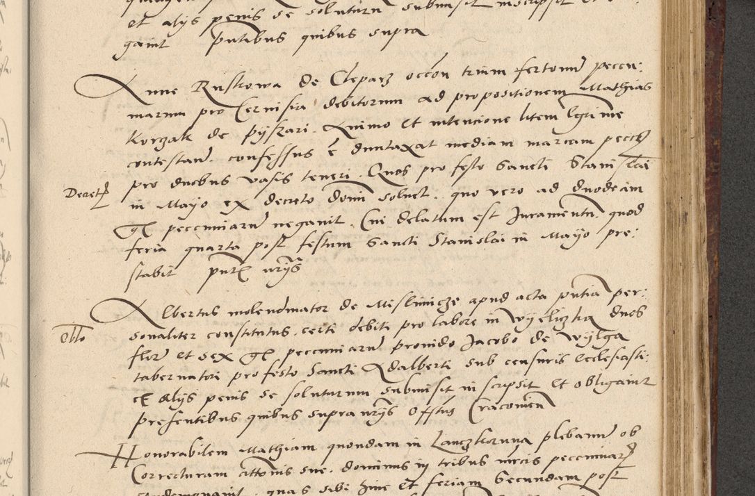 Zdjęcie nr 458 dla obiektu archiwalnego: Acta actorum causarum, sentenciarum et obligationum coram reverendo patre domino Paulo Crassowski Warscheviensi et Omnium Sanctorum preposito, canonico et officiali in spiritualibus generali Cracoviensi ad annum Domini millesimum quingentesimum quadragesimum primum, cuius indicio est quatuor decima, pontificatu (sic!) sanctissimi in Christo patris et domini nostri domini Pauli divina providencia pape tercii,, anno septimo, a die ac mense infrascriptis feliciter continuantur