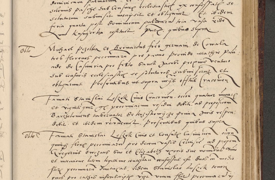 Zdjęcie nr 452 dla obiektu archiwalnego: Acta actorum causarum, sentenciarum et obligationum coram reverendo patre domino Paulo Crassowski Warscheviensi et Omnium Sanctorum preposito, canonico et officiali in spiritualibus generali Cracoviensi ad annum Domini millesimum quingentesimum quadragesimum primum, cuius indicio est quatuor decima, pontificatu (sic!) sanctissimi in Christo patris et domini nostri domini Pauli divina providencia pape tercii,, anno septimo, a die ac mense infrascriptis feliciter continuantur